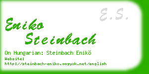 eniko steinbach business card