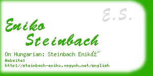 eniko steinbach business card